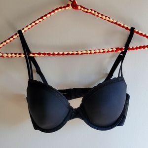 Aerie 30D Black Demi Bra